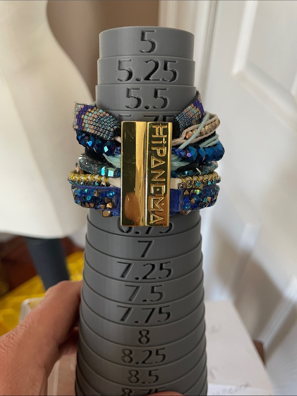 Hipanema Blue Multi-Strand Wrap Bracelet 6.5
